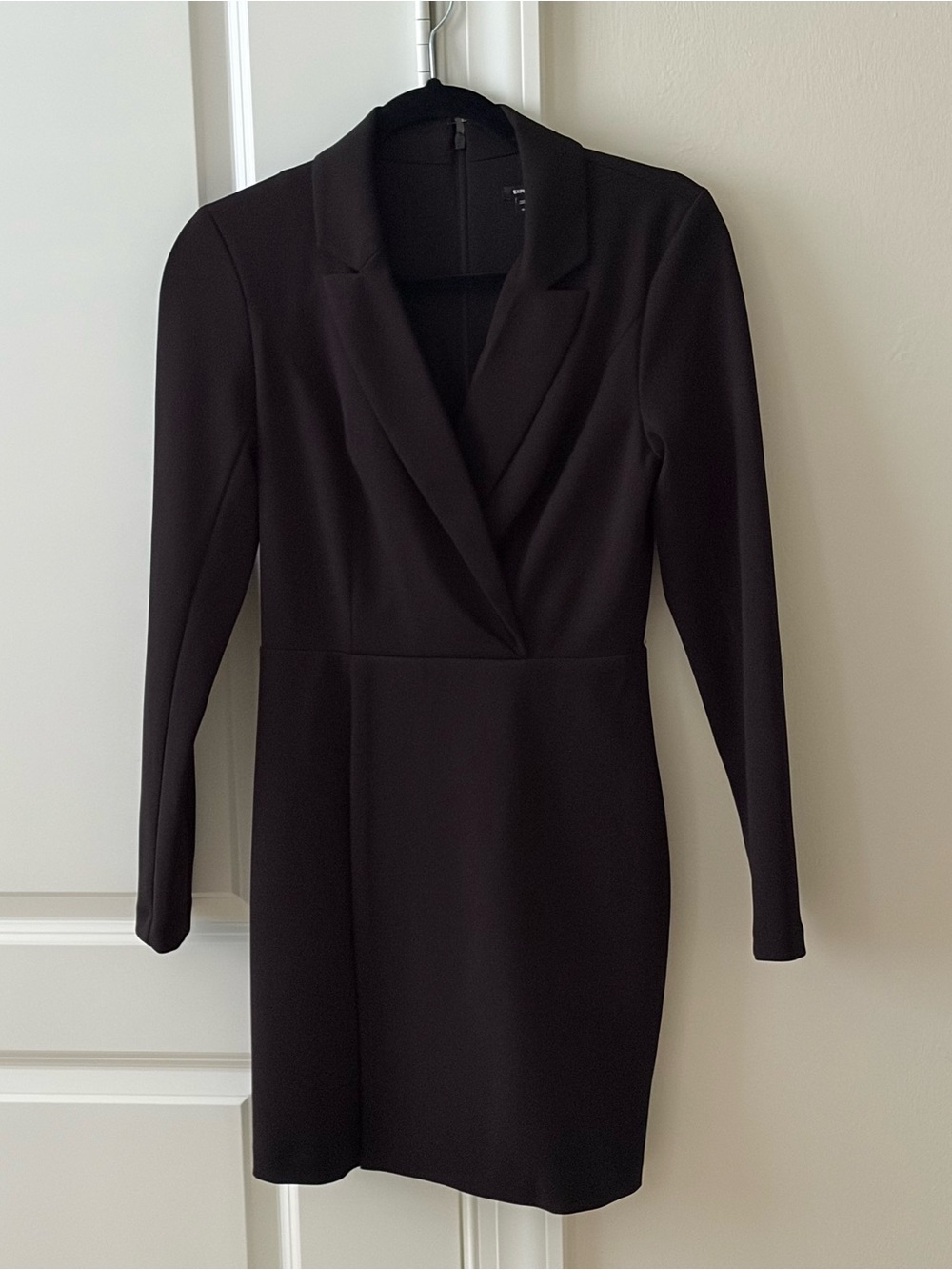 Express Black Long-Sleeve Blazer Dress